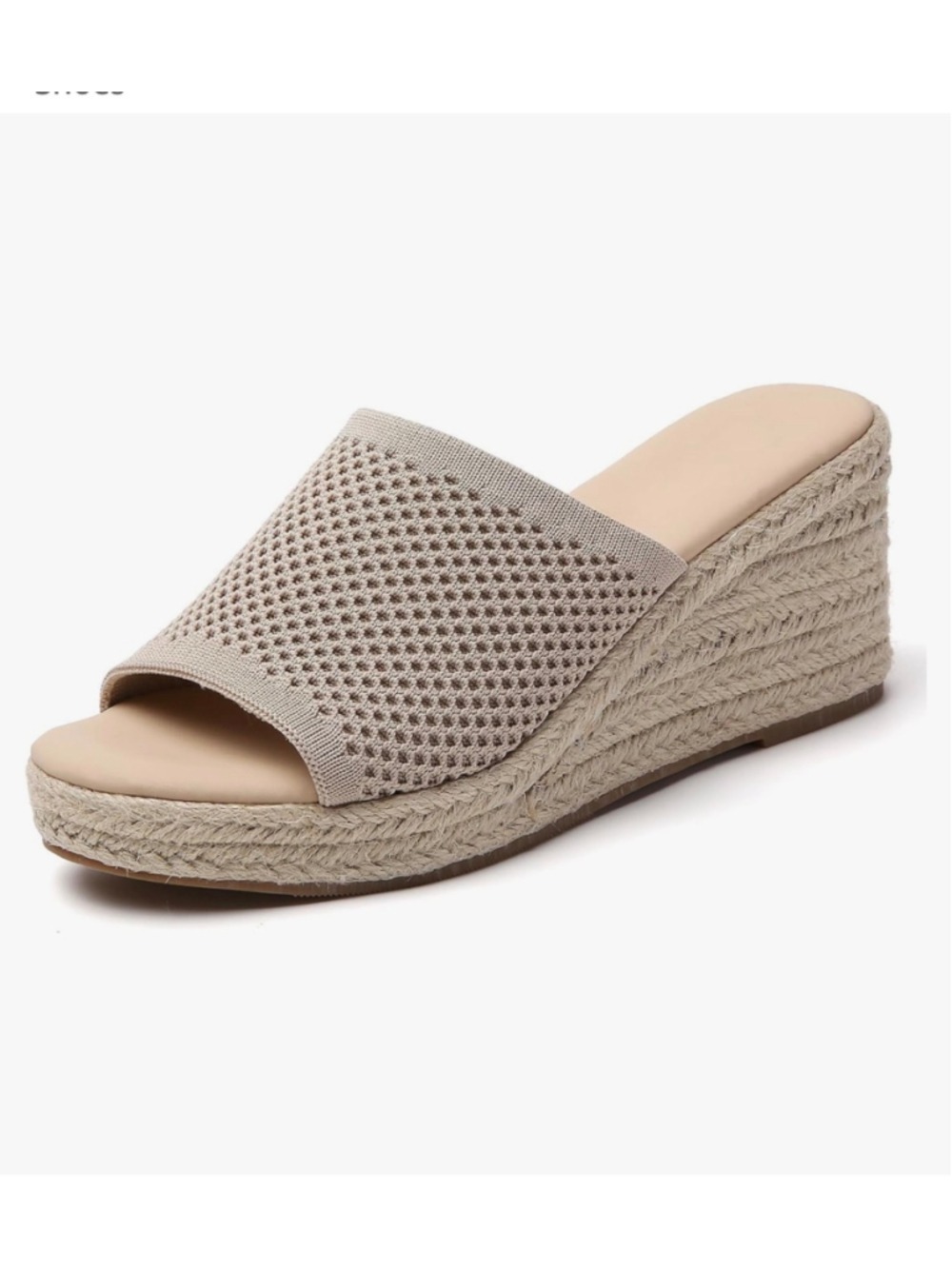 Women's Tilocow Beige Wedge Sandals Size 10